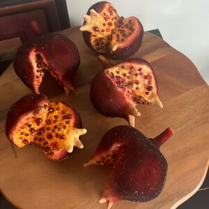 5 Artificial Pomegranate fruit home decor